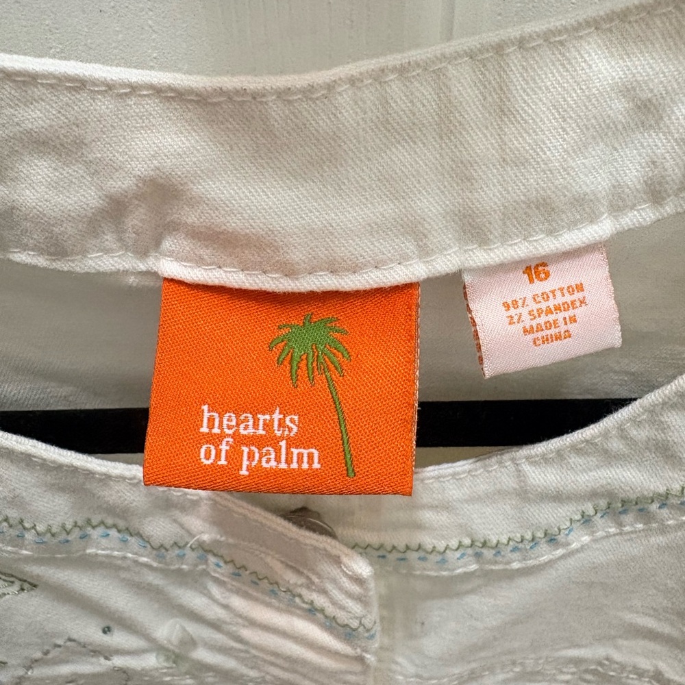 White Hearts of Palm Embroidered Jacket - Picture 2 of 7